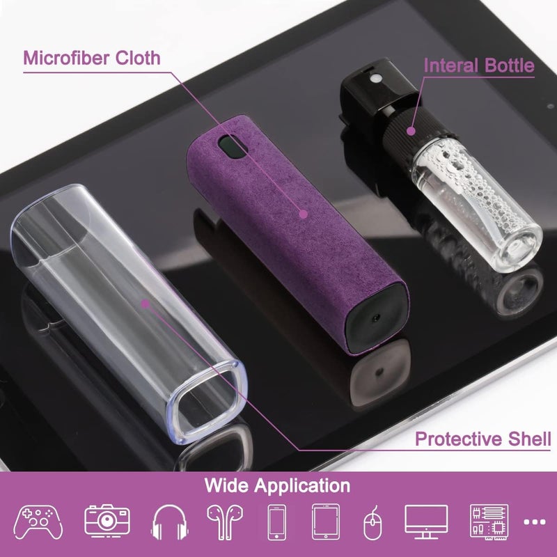 walrfid Screen Cleaner Spray and Wipe, Cleaning Kit for Electronic Smart Phone TV, Laptop, Tablet, PC, Computer Flat Screens, Eyeglasses, Compatible with iPhone iPad MacBook,Purple - Image 2